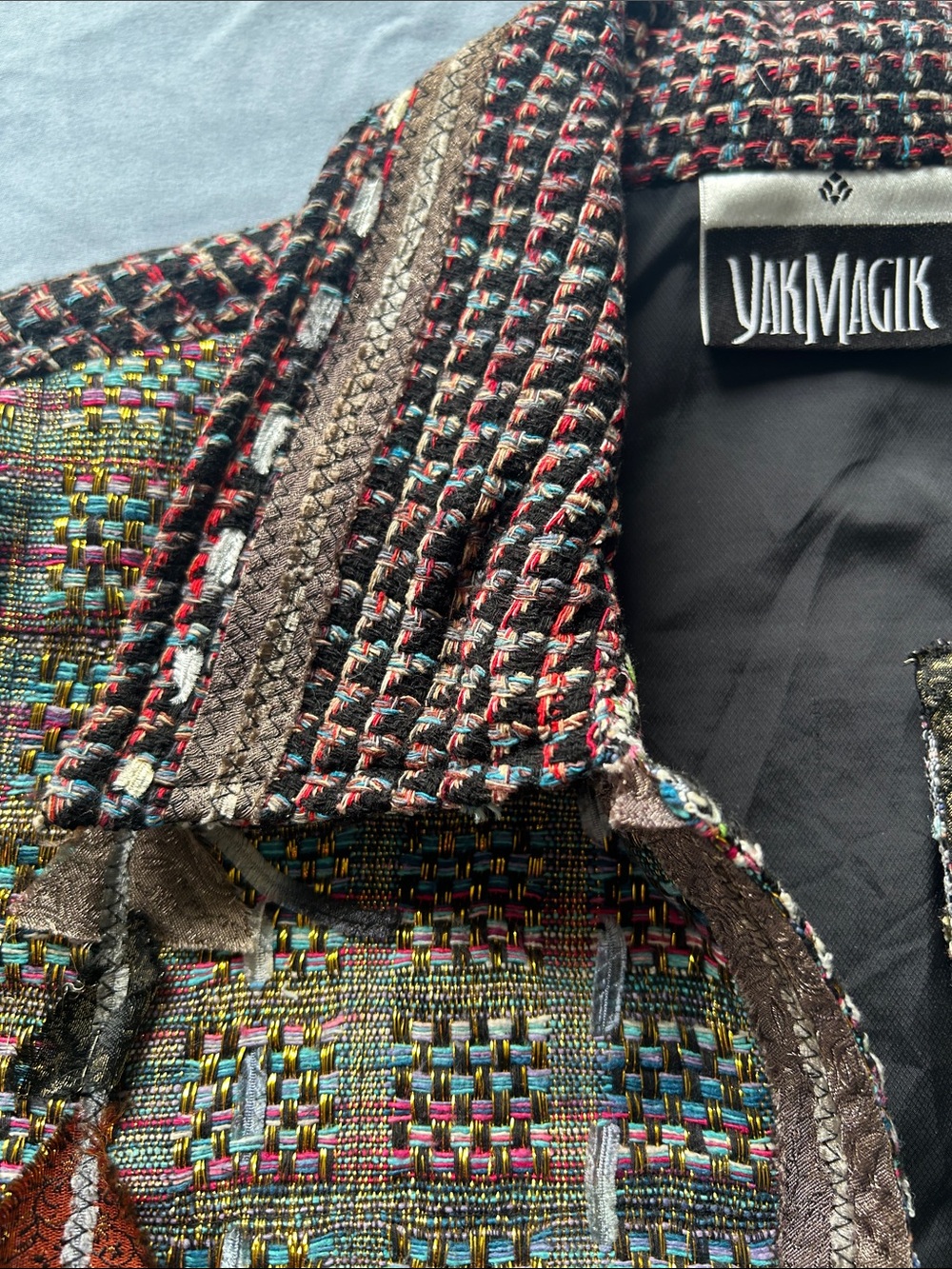 YakMagik Multicolor Tweed Jacket - Textured Woven Design